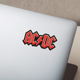 Pegatinas: Logotipo AC/DC con Rayo 3