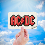 Pegatinas: Logotipo AC/DC con Rayo 5