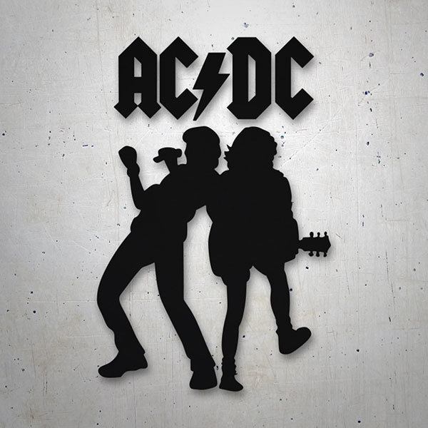 Pegatinas: ACDC Angus Young y Brian Johnson