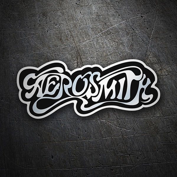 Pegatinas: Logo Aerosmith en Tipograf&iacute;a Estilizada