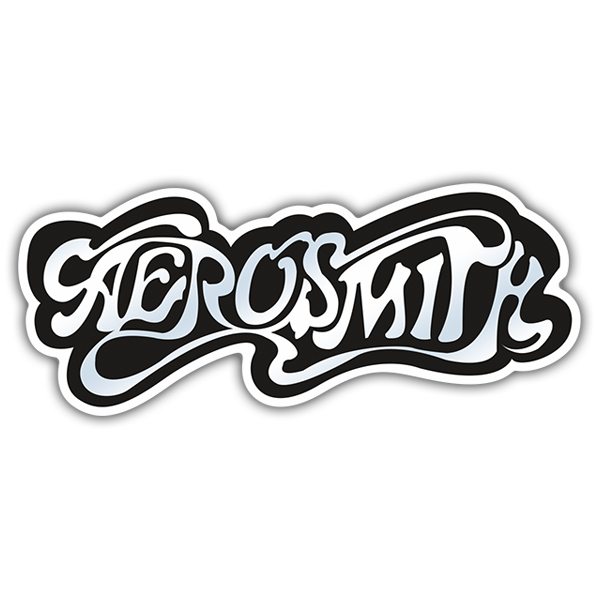 Pegatinas: Logo Aerosmith en Tipograf&iacute;a Estilizada