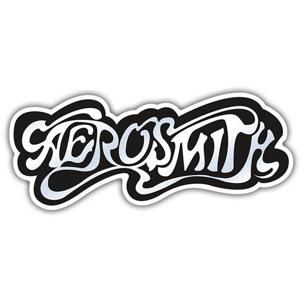Pegatinas: Logo Aerosmith en Tipograf&iacute;a Estilizada