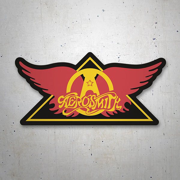 Pegatinas: Logo Aerosmith Cl&aacute;sico en Tri&aacute;ngulo