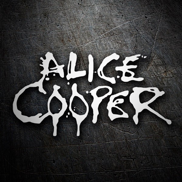 Pegatinas: Logo Alice Cooper con Tipograf&iacute;a Estilizada