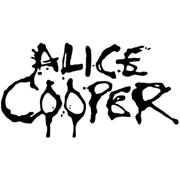 Pegatinas: Logo Alice Cooper con Tipograf&iacute;a Estilizada