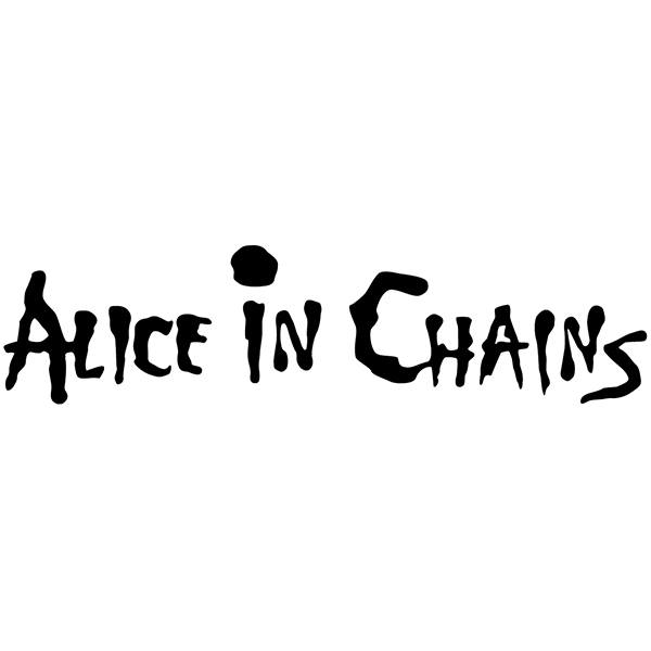 Pegatinas: Nombre ALICE IN CHAINS en Estilo Rockero