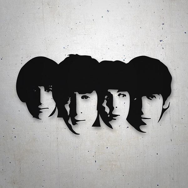 Pegatinas: The Beatles Caras
