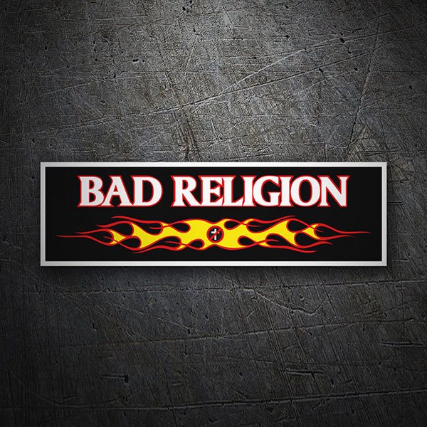 Pegatinas: Bad Religion Fire 1