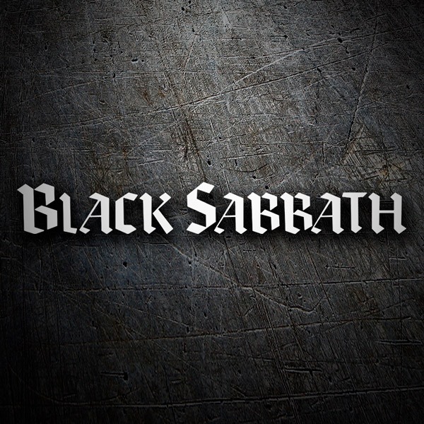 Pegatinas: Logo Black Sabbath en Tipograf&iacute;a Gruesa