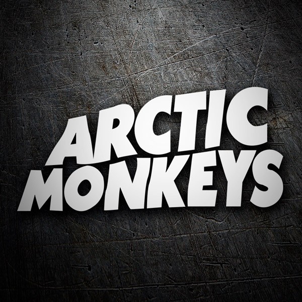 Pegatinas: Arctic Monkeys en Tipograf&iacute;a Din&aacute;mica