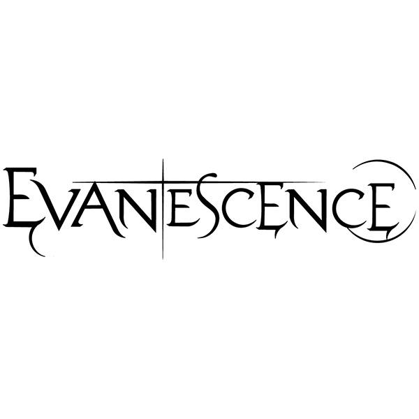 Pegatinas: EVANESCENCE con Tipograf&iacute;a Estilizada