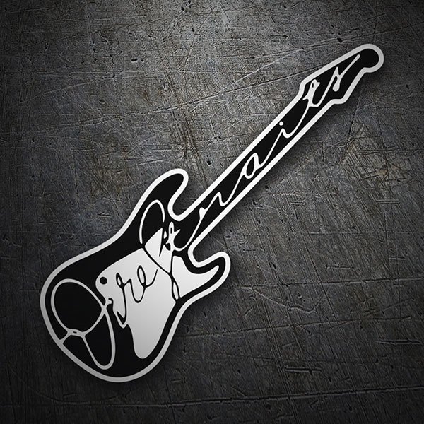 Pegatinas: Dire Straits Guitarra
