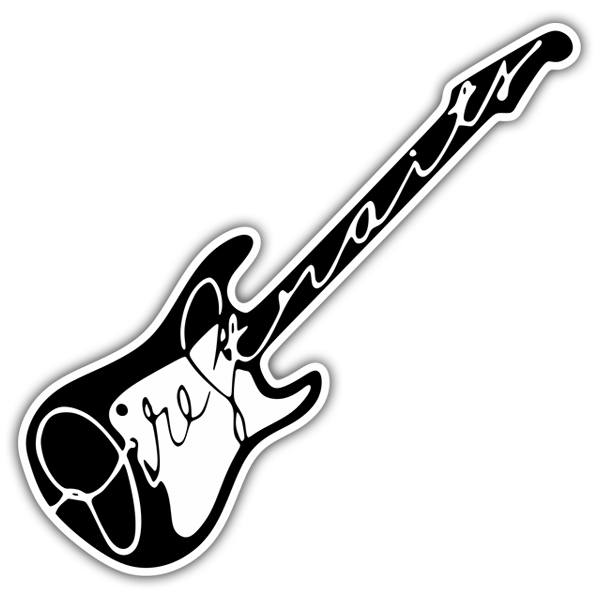 Pegatinas: Dire Straits Guitarra
