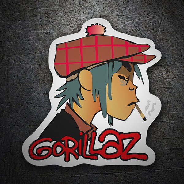 Pegatinas: Gorillaz 2-D Boina