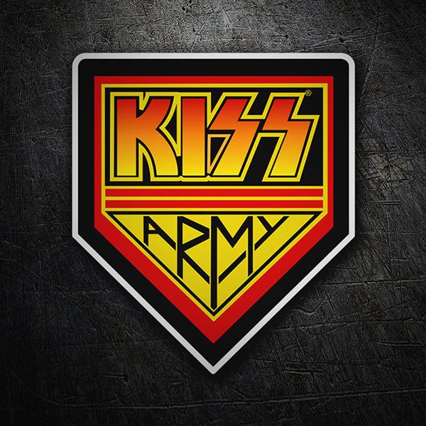 Pegatinas: Emblema Kiss Army 1