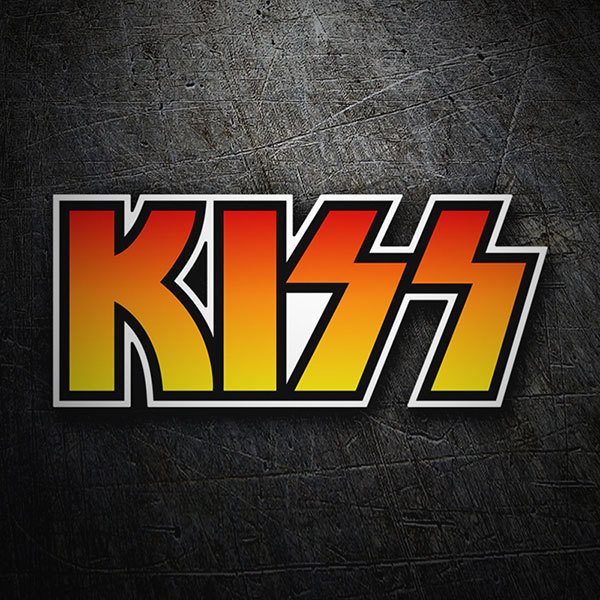 Pegatinas: Kiss Logo Color