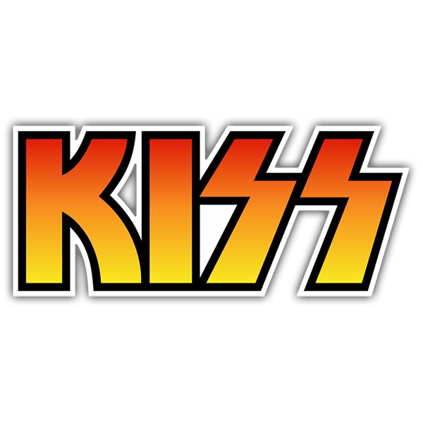 Pegatinas: Kiss Logo Color