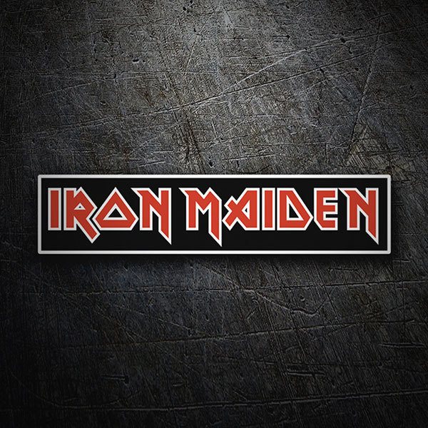 Pegatinas: Iron Maiden Rojo
