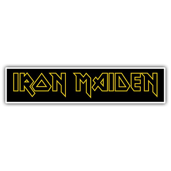 Pegatinas: Iron Maiden Amarillo