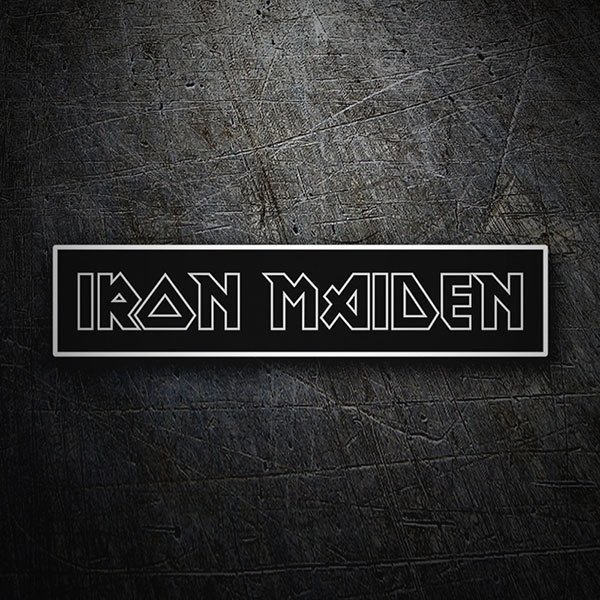 Pegatinas: Iron Maiden Negativo 1