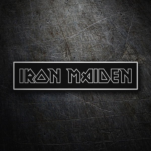 Pegatinas: Iron Maiden Negativo