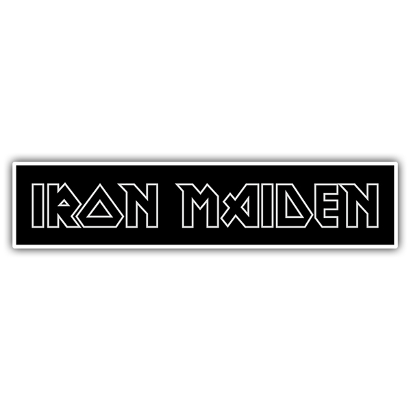 Pegatinas: Iron Maiden Negativo