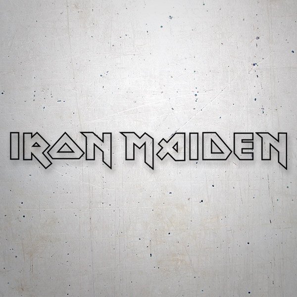 Pegatinas: Logo Iron Maiden en Texto Plano