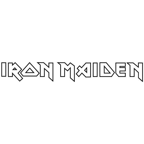 Pegatinas: Logo Iron Maiden en Texto Plano