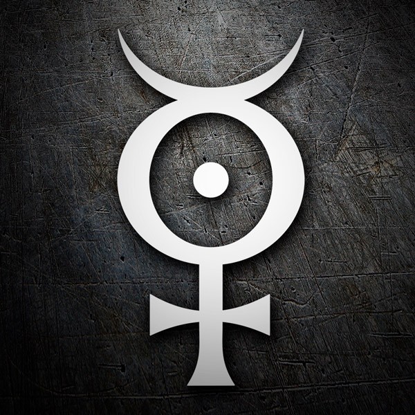 Pegatinas: Marilyn Manson S&iacute;mbolo Circular