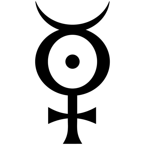 Pegatinas: Marilyn Manson S&iacute;mbolo Circular