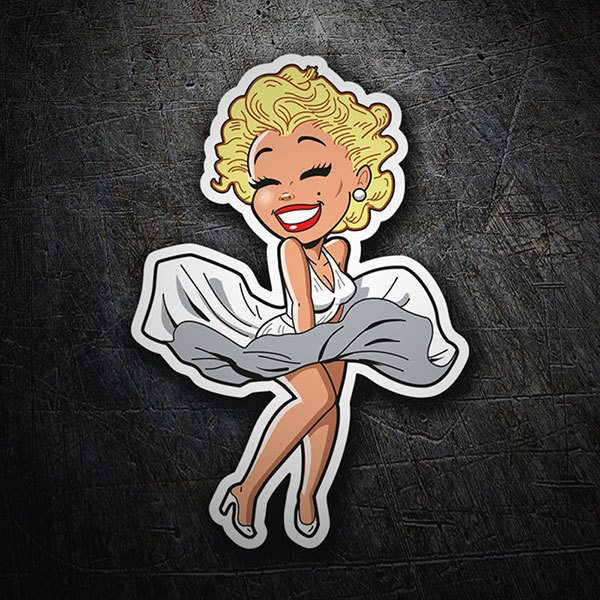 Pegatinas: Marilyn Monroe Cartoon