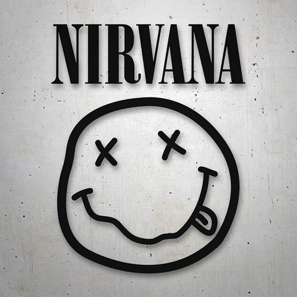 Pegatinas: Nirvana con Smiley Borracho