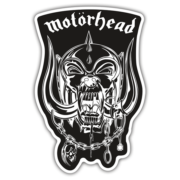 Pegatinas: Motörhead - Snaggletooth Negro
