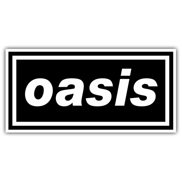 Pegatinas: Logo Oasis en Dise&ntilde;o Minimalista