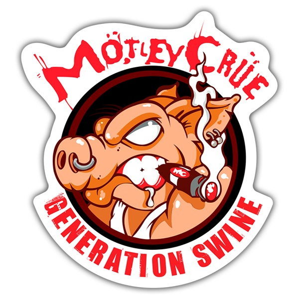 Pegatinas: Mötley Crüe - Generation Swine