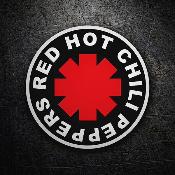 Pegatinas: Red Hot Chili Peppers Negro