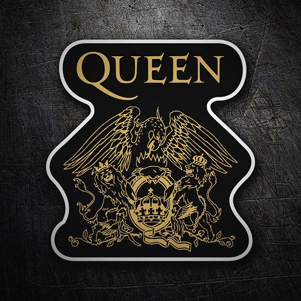 Pegatinas: Logo de Queen con Escudo