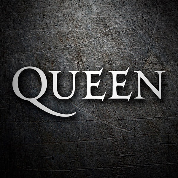Pegatinas: Logo de Queen en Estilo Musical