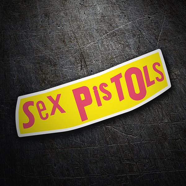 Pegatinas: Logo Sex Pistols en Letras Llamativas