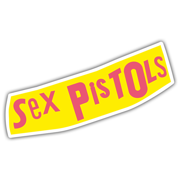 Pegatinas: Logo Sex Pistols en Letras Llamativas