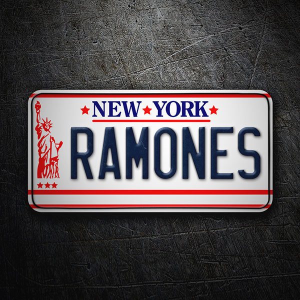 Pegatinas: Ramones Matrícula 1