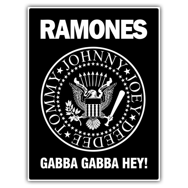 Pegatinas: Ramones Gabba Gabba Hey!