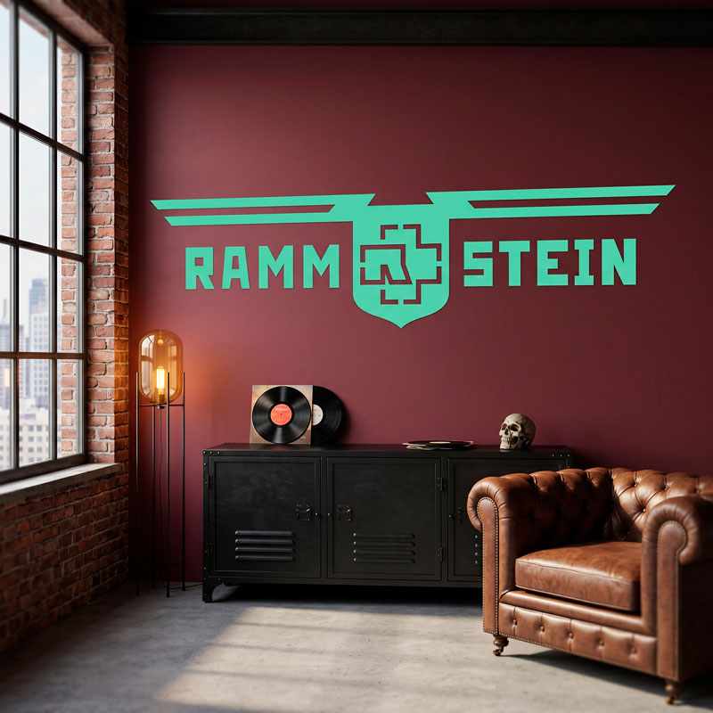 Rammstein Escudo con Alas 8/10
