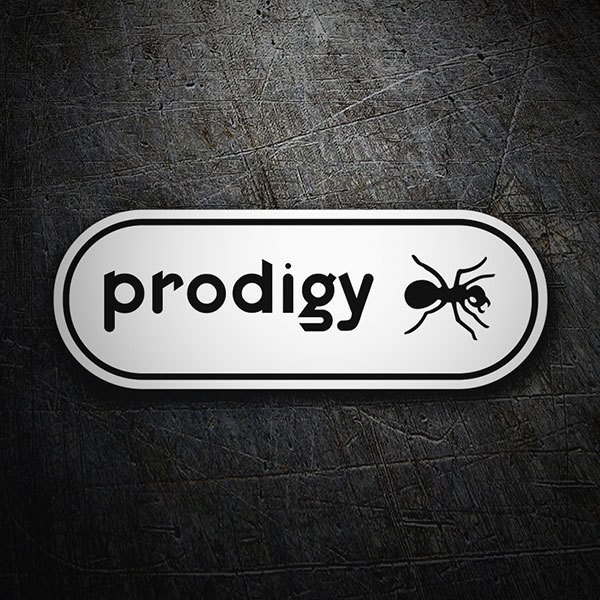 Pegatinas: Prodigy Logo con Hormiga