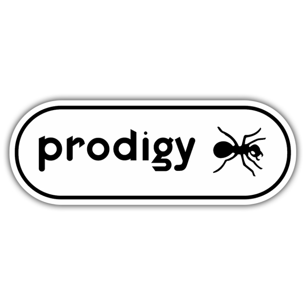 Pegatinas: Prodigy Logo con Hormiga