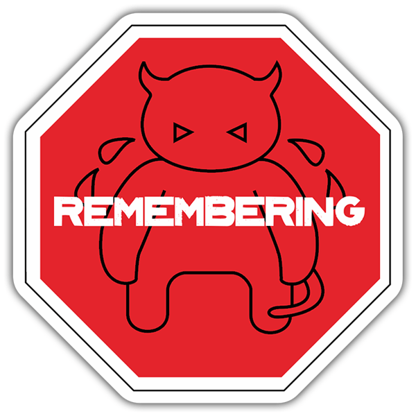 Pegatinas: Radiohead Remembering 0