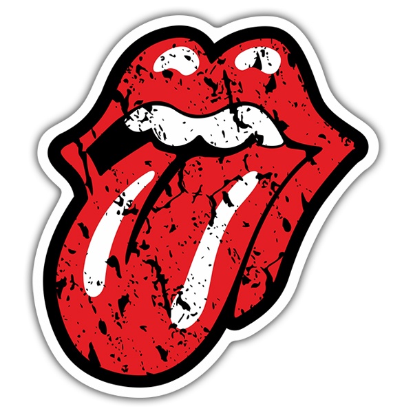Pegatinas: The Rolling Stones desgastado