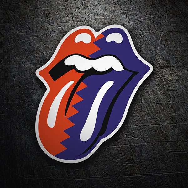 Pegatinas: The Rolling Stones Lengua bicolor