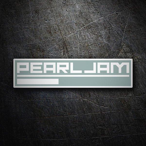 Pegatinas: Logo Pearl Jam con L&iacute;nea Inferior