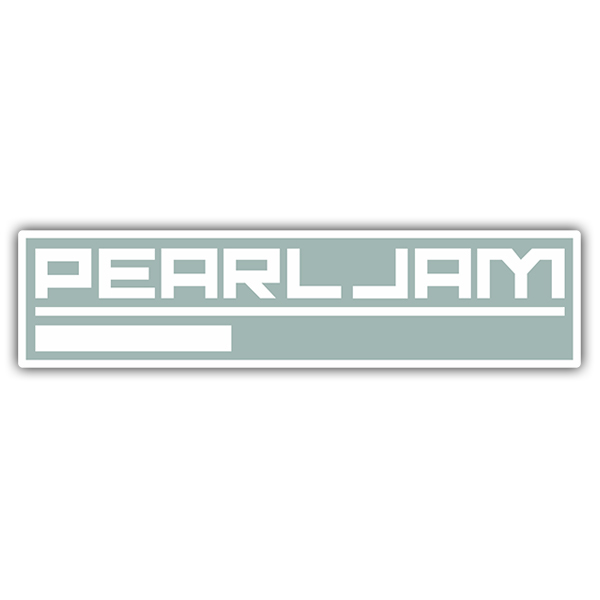 Pegatinas: Logo Pearl Jam con L&iacute;nea Inferior